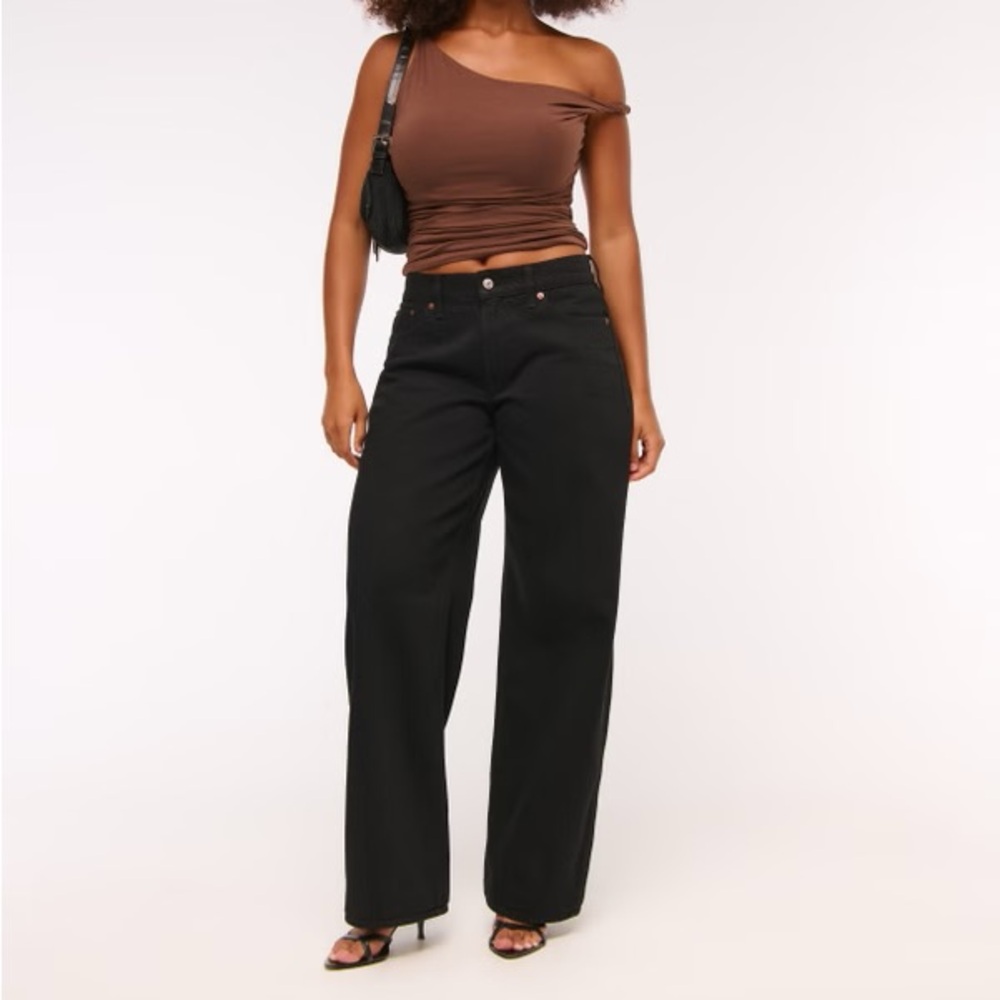 ABERCROMBIE CURVE LOVE LOW RISE ULTRA LOOSE JEAN